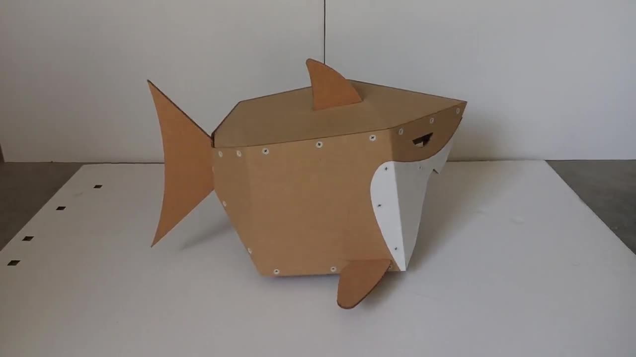 Great White Cardboard Cat House 