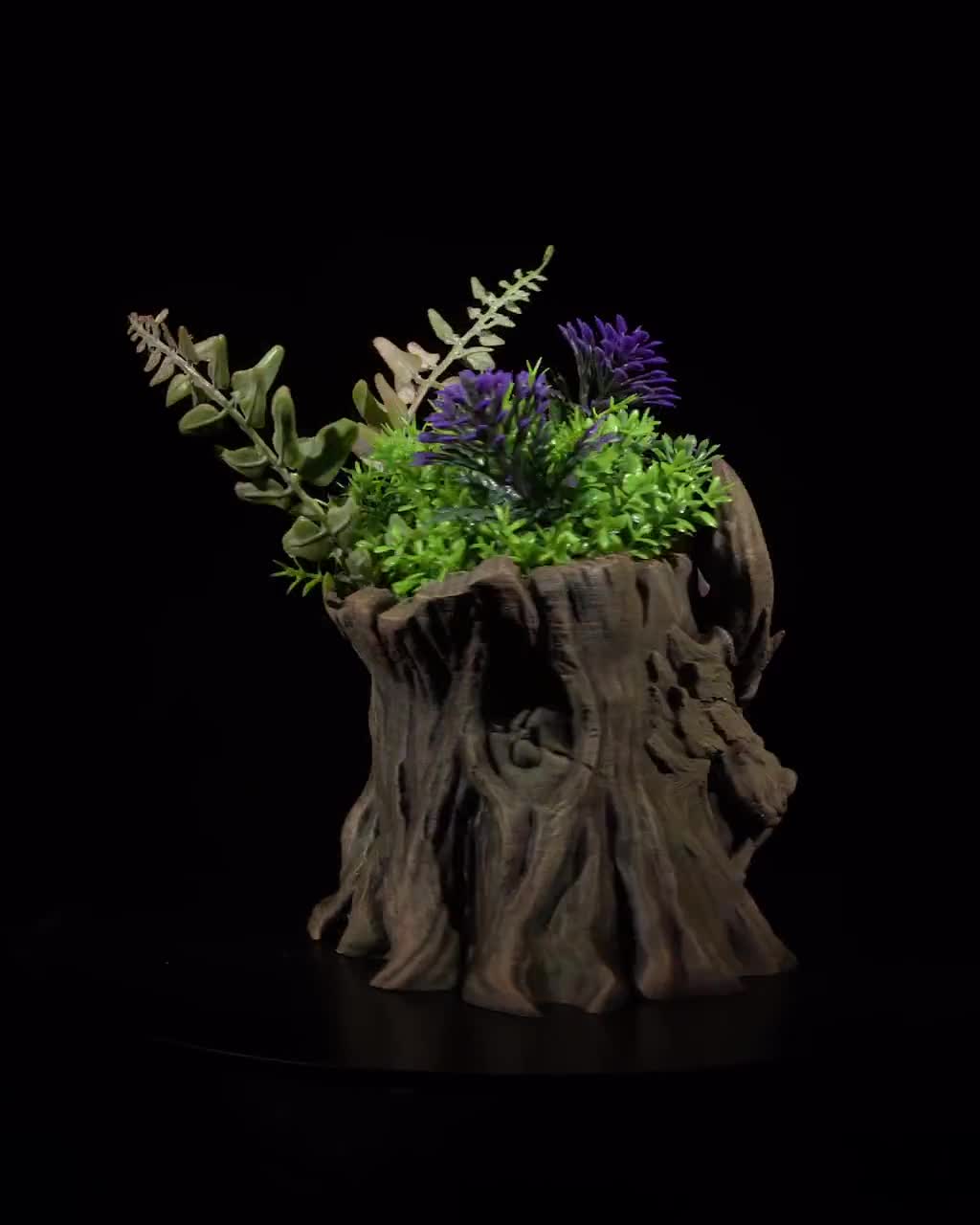 ycezw Vaso artistico a forma di testa | Fioriera unica in resina