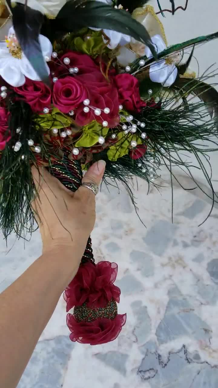 Forever Brooch Bouquets, Handsewn Floral Design