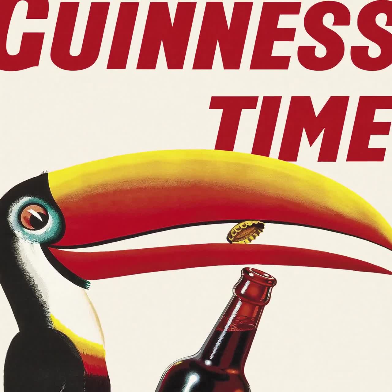 Stampa Granchio Retrò Poster Vintage Guinness Con Granchio - Foto 6