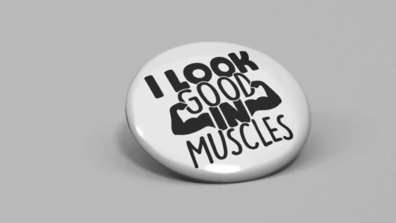 Set of 6 Funny Gym Workout Fridge Magnets or Pinback Buttons / 1.25 Size /  Exercise & Workout Gifts for Men / Workout Room Decor for Gym 