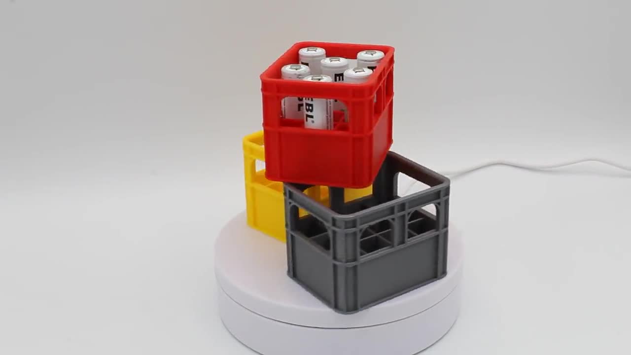 HALJIA Lot De 6 Boîtes De Rangement Piles AAA 4,5V Avec Interrupteur Marche/Arrêt Et Câbles - Idéal Bricolage