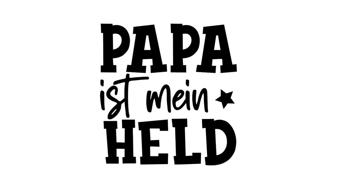 Papa Sprüche SVG Plotter Datei, Vatertag Geschenk Bester Papa Shirt Design, Familie Liebe DIY video poster