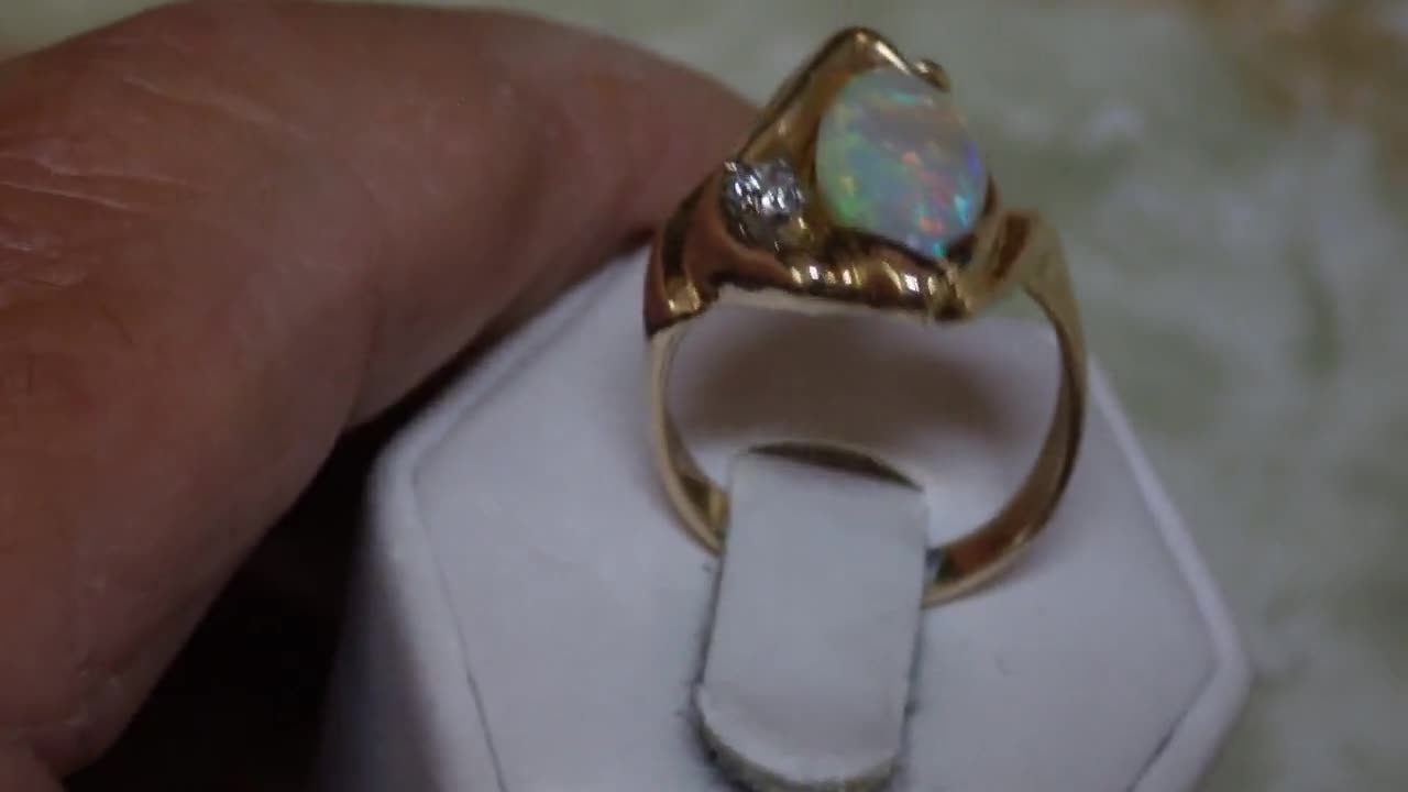MARQUISE OPAL RING