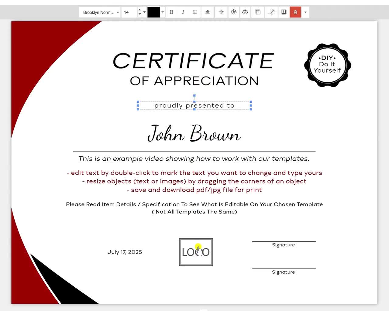 share certificate template ireland