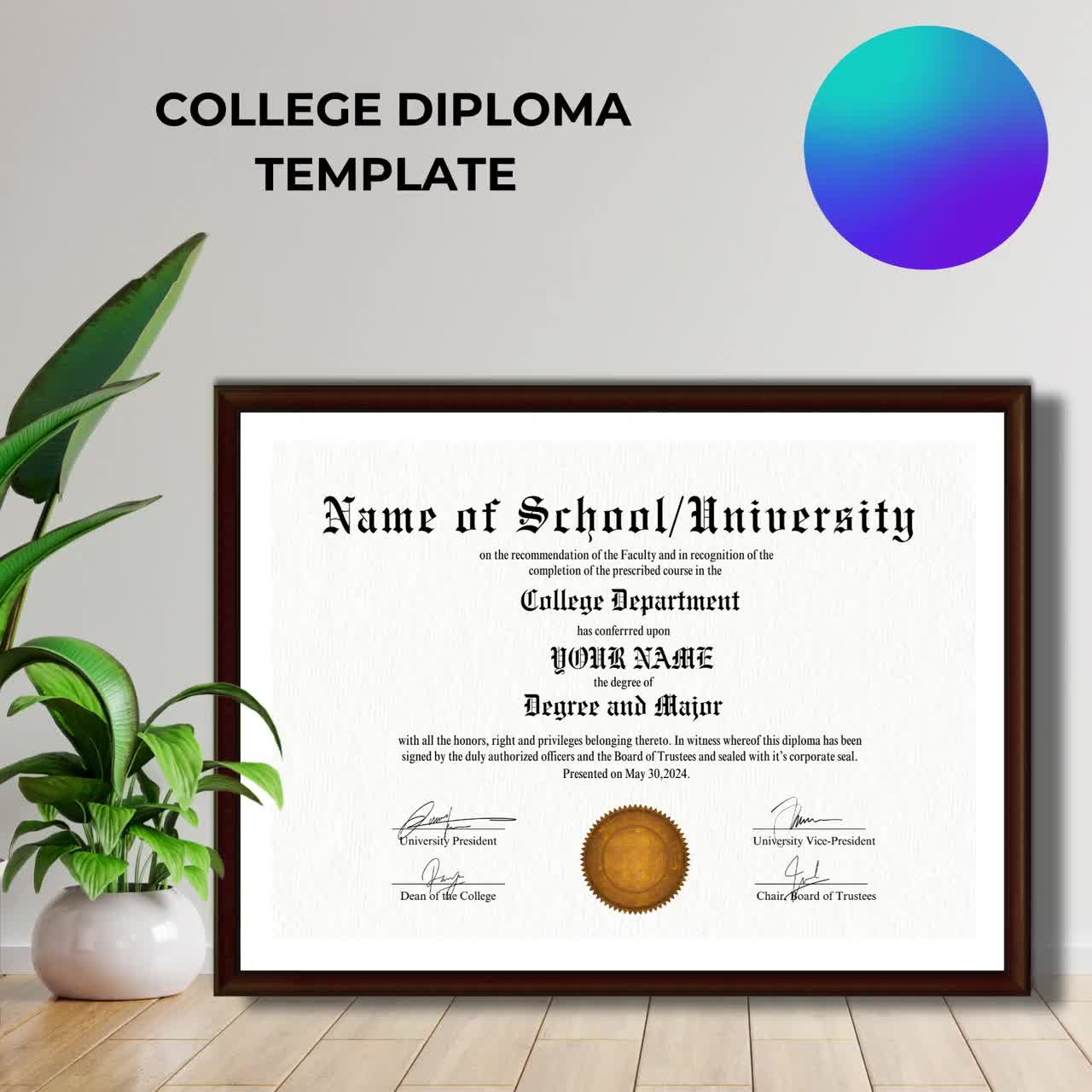 College Degree Templates