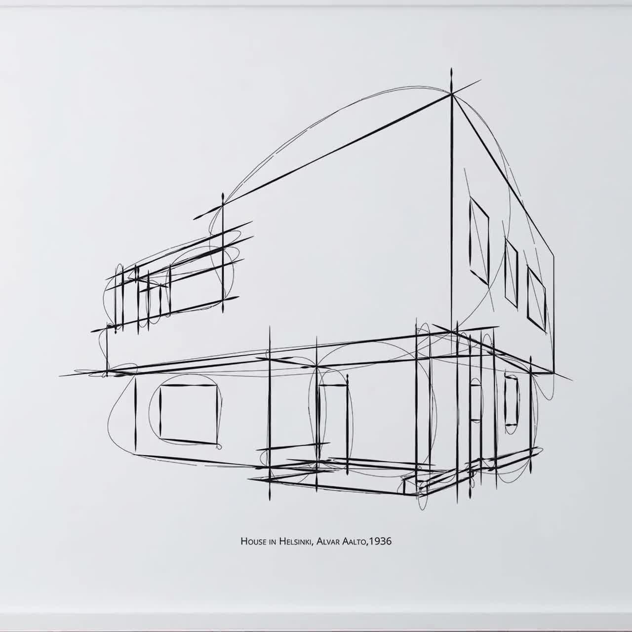 In Sand gezeichnet Alvar Aalto アールト　スケッチ In Sand gezeichnet Alvar Aalto アールト スケッチ In Sand