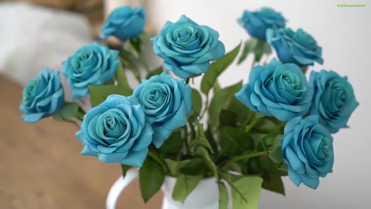 Set of 50: Navy Blue Rose Flower Picks, 8 Long, 3 Wide, Lifelike Silk  Blooms, Floral Picks, Craft Materials, Parties & Events, Home & Office  Decor