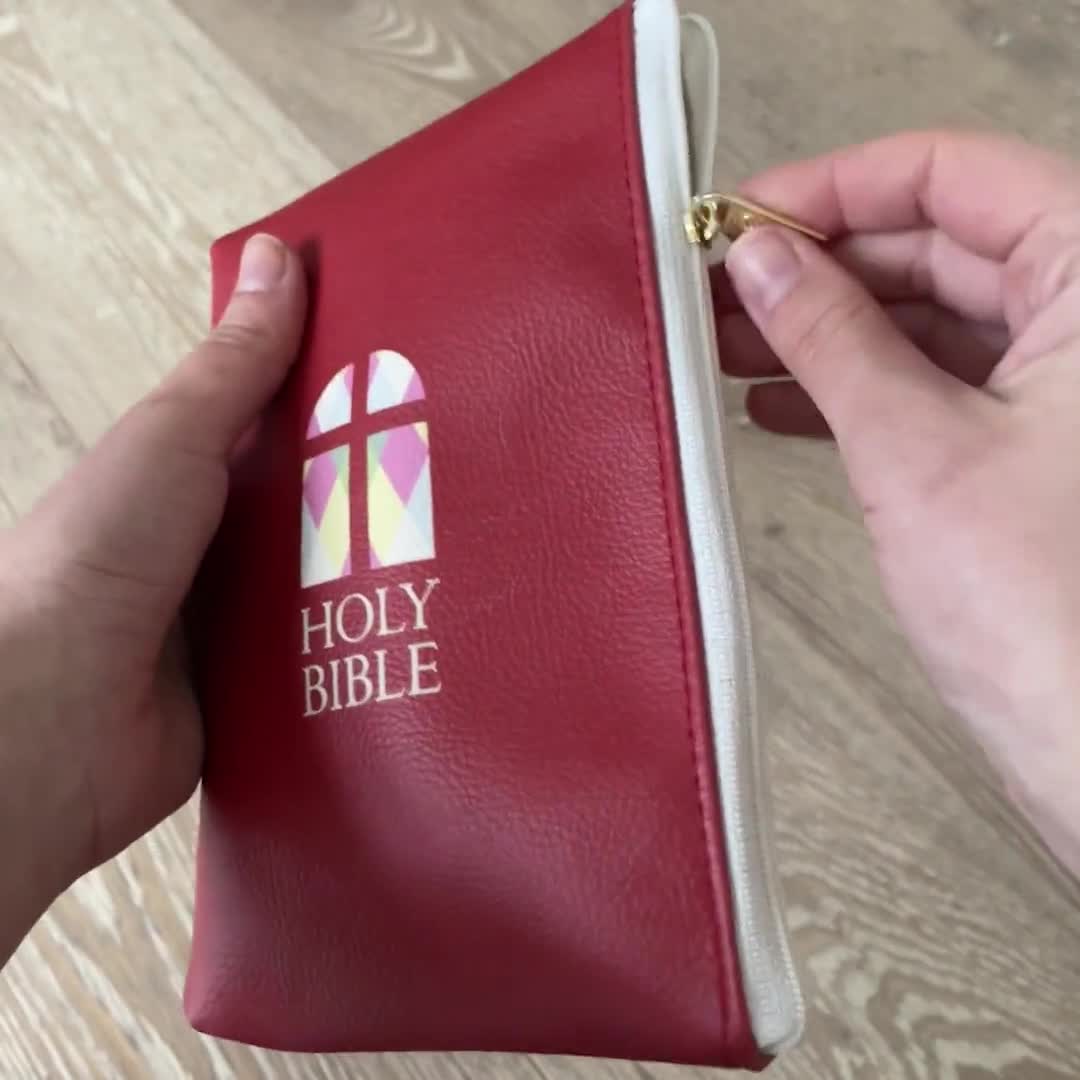 Purse Style with Crocodile Embossing in Purple Bible Cover - Walmart.com