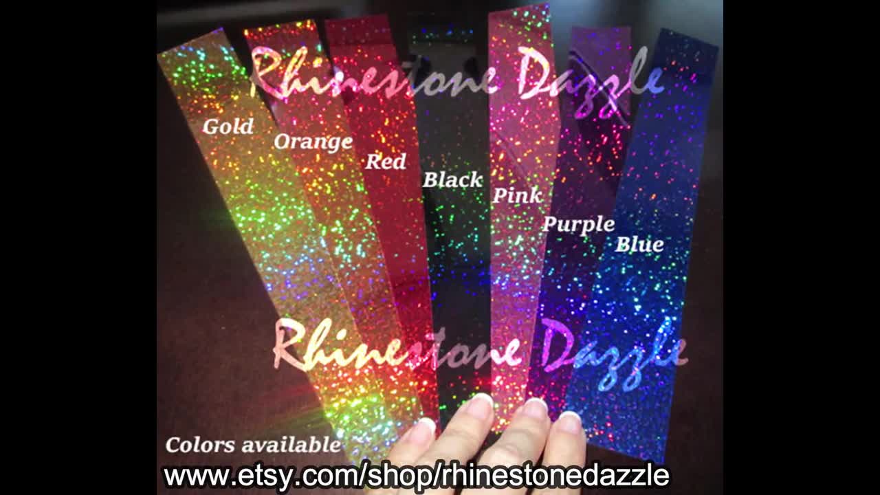 Purple Holographic Heat Transfer Vinyl HTV for DIY T-shirts Design 