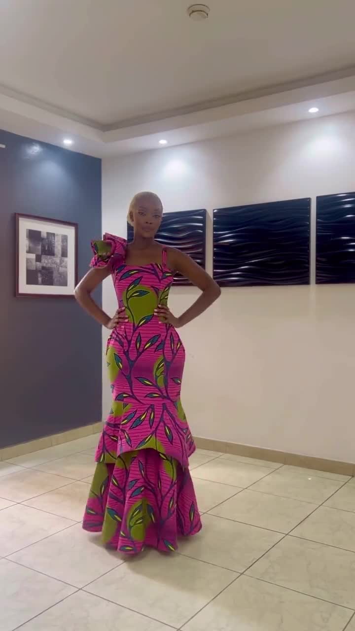 green emerald velvet dress Sexy African Dresses for Women Print Clothing Formal Dresses Party Wea