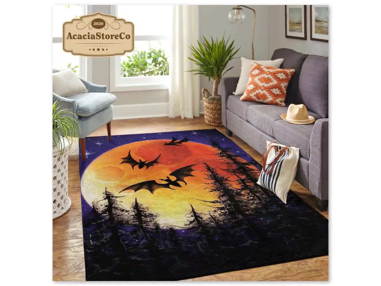 Halloween Area Rug Carpet Living Room Home Decor - 90Scloth