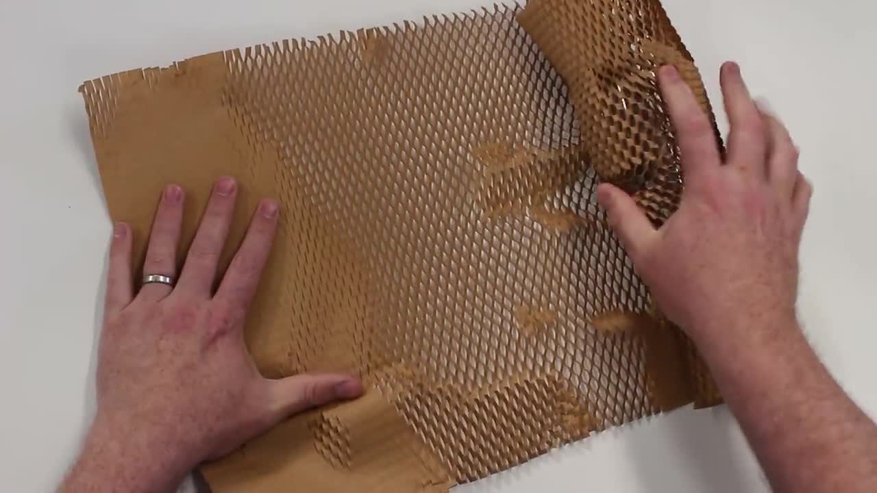 Corrugated Alternative to Bubble Wrap, 100% Recycled