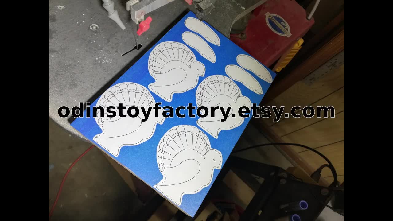 Handmade Wood Turkey Figurine: Unfinished Thanksgiving Decor video poster