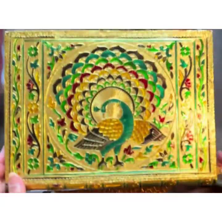 EXPRESS SHIPPING Handmade Meenakari Art Work Indian on sale Bridal Wooden Makeup Box-Wedding Favor-Jewelry Box-Makeup Organizers-Jewelry Organizers