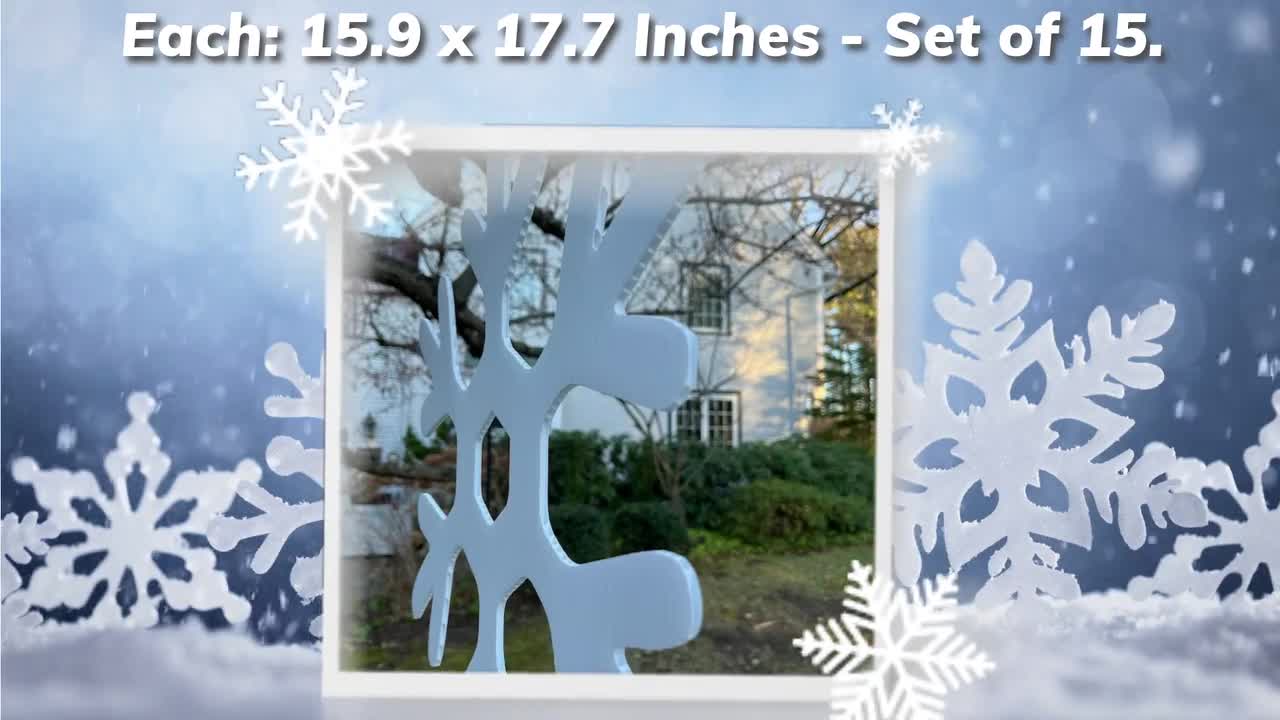 Snowflake Window Decorations, 36-Count