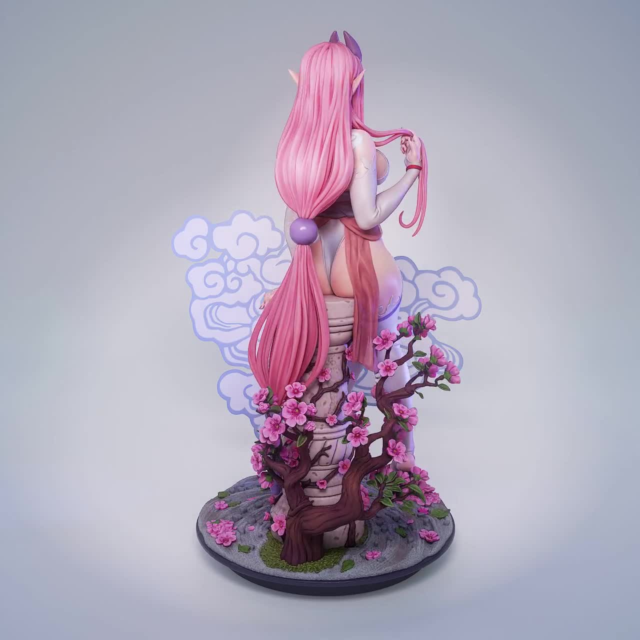 Hanny Bunny Elf Girl Resin Pin Up Miniature | Ronin Arts Workshop RAW