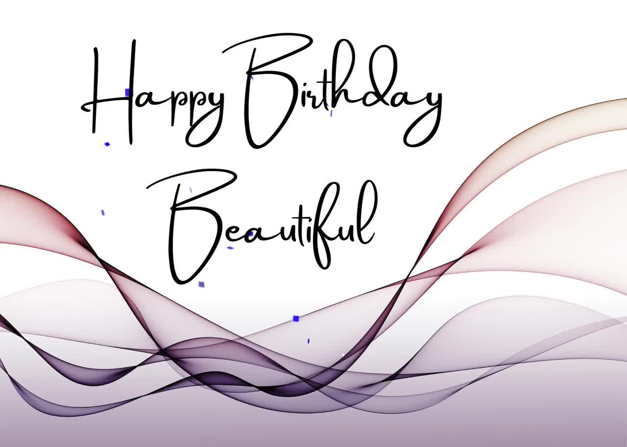 Buy Happy Birthday Beautiful E-card Online in India - Etsy