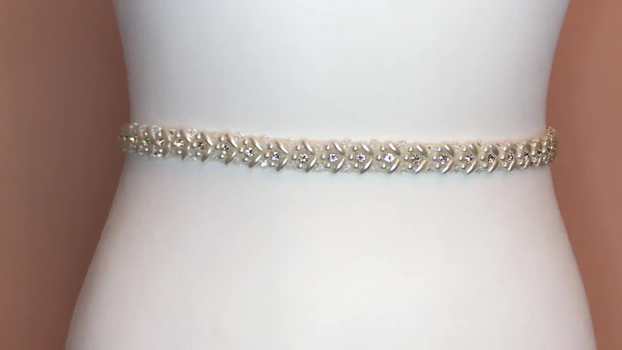 Bridal Pearl and Crystal Belt and Buckle, Wide Bridal Belt, Wide