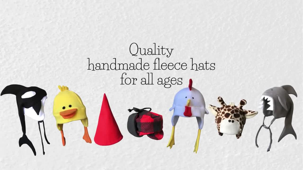 Red Gnome Elf Hat Fleece video poster