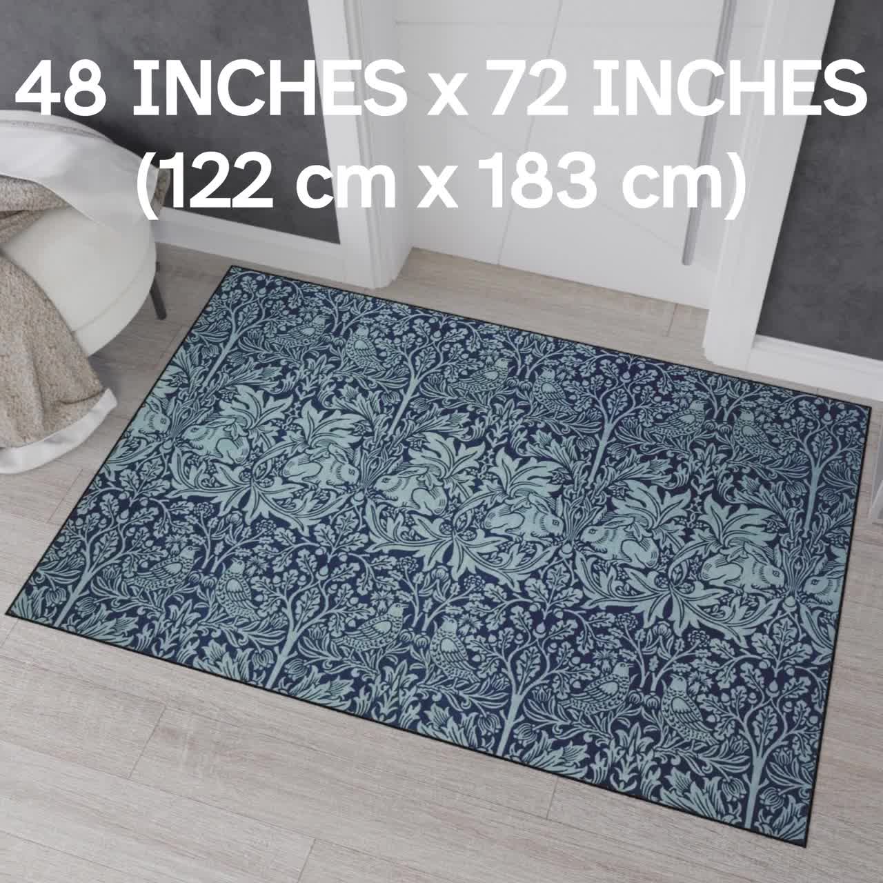 William Morris Brer Rabbit Rug: Arts & Crafts Indoor/outdoor Mat