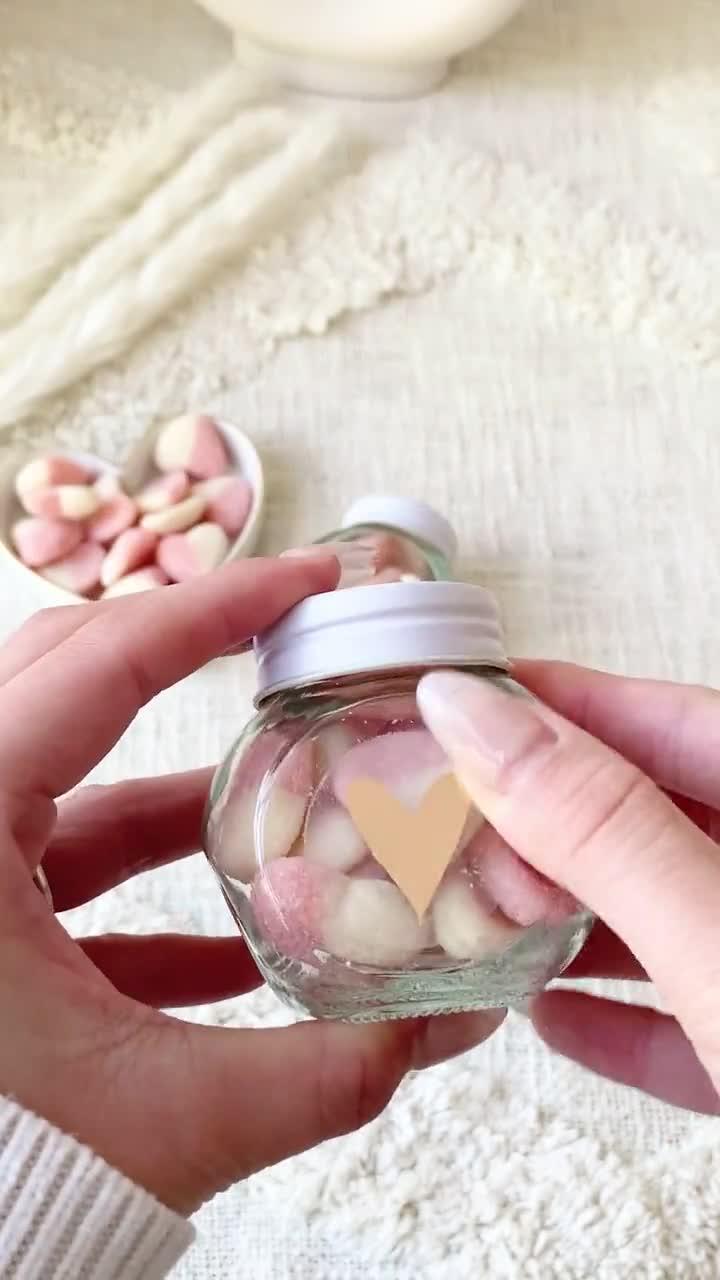 Heart Candy Jar Favors (set of 6)