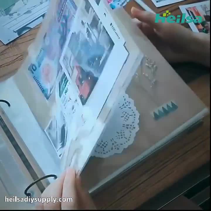 How to make a scrapbook album with pockets/ Couple Scrapbook making - Part  1(more than 100 pictures) 