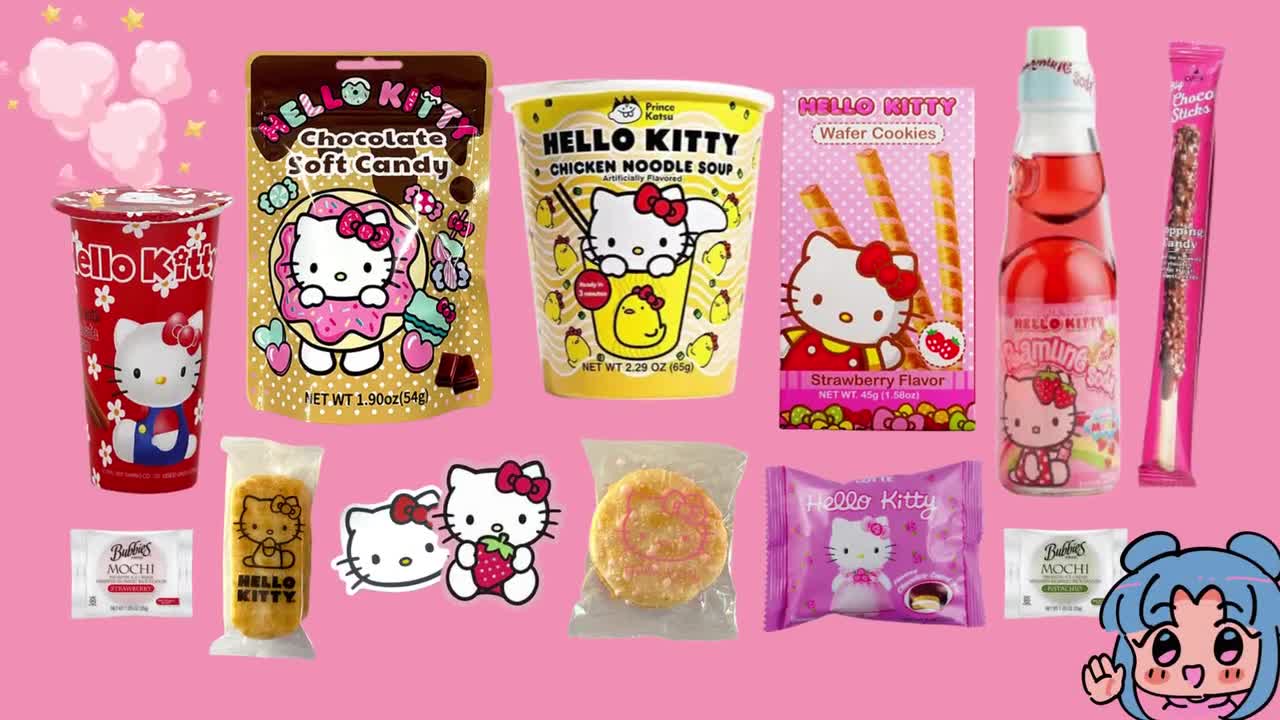 Hello Sanrio Mystery Snack Box  Mini cosas, Postres japoneses, Recetas de  comidas faciles