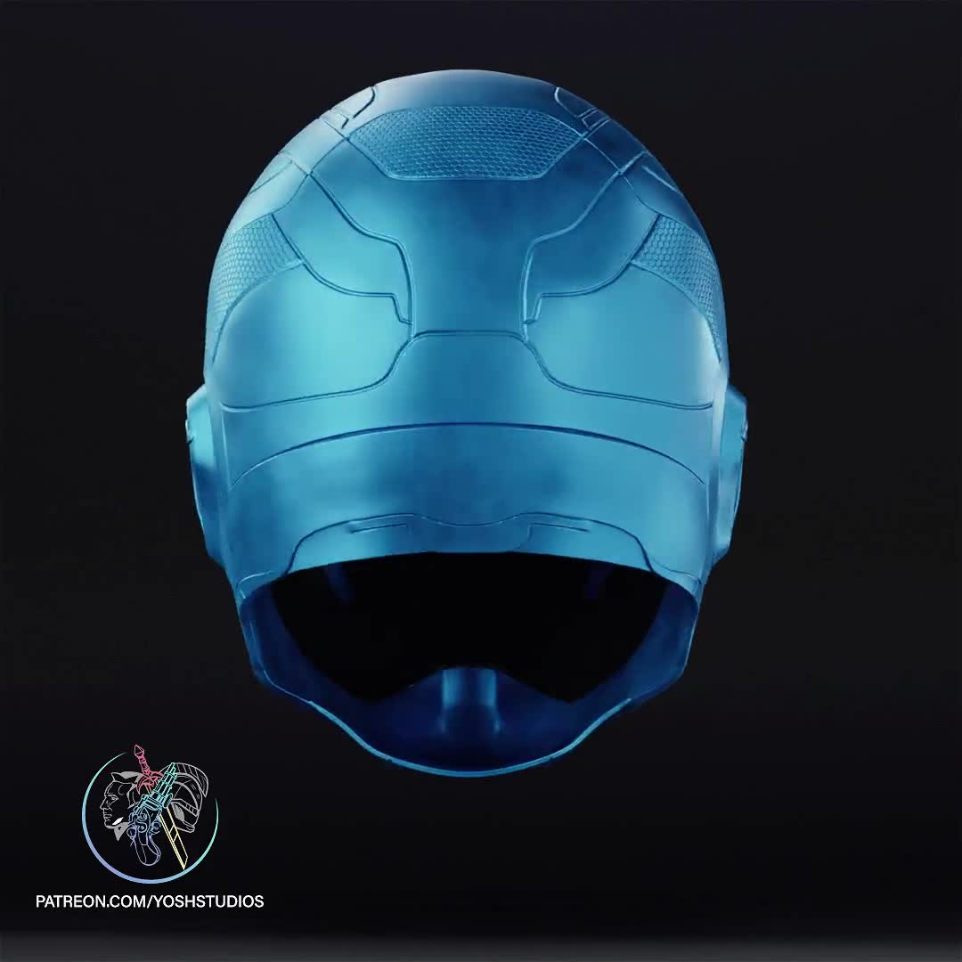 Blue Beetle Mask 3D File STL 