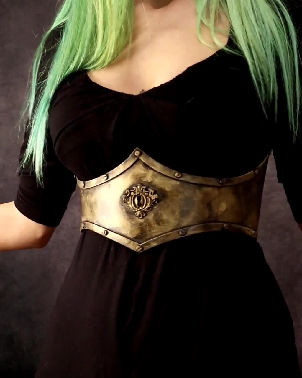 Hera Underbust Steampunk Corset/belt/cincher With Lock. Woman Armor. Fake  Metal Made With EVA Foam. Costume/clothing Victorian Fantasy LARP -   Canada