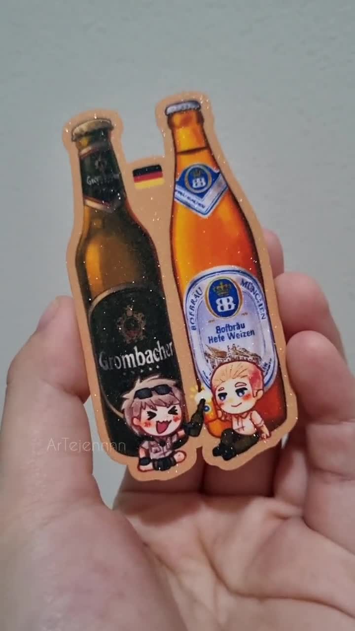 ヘタリア ステッカー - APH イタリア兄弟＆ドイツ兄弟 飲料 - Etsy 日本