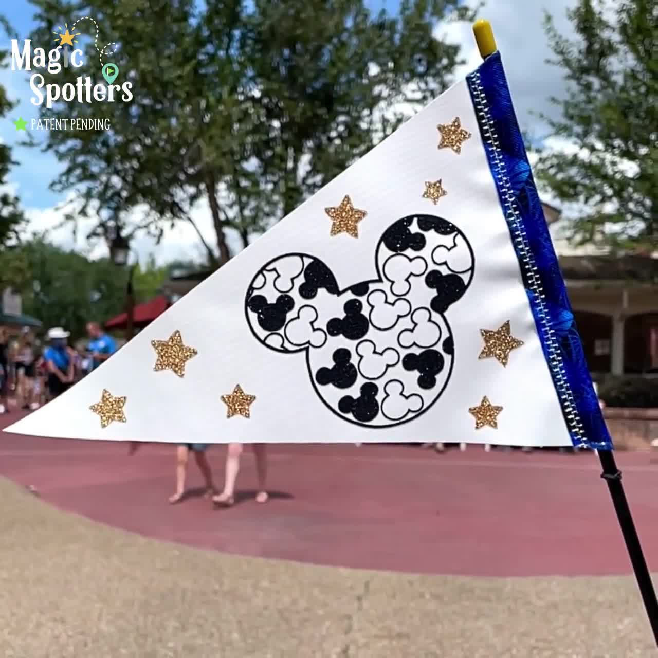 Mickey Mouse Flag Spotter for Stroller, Wheelchair, Scooter, Bike & More!