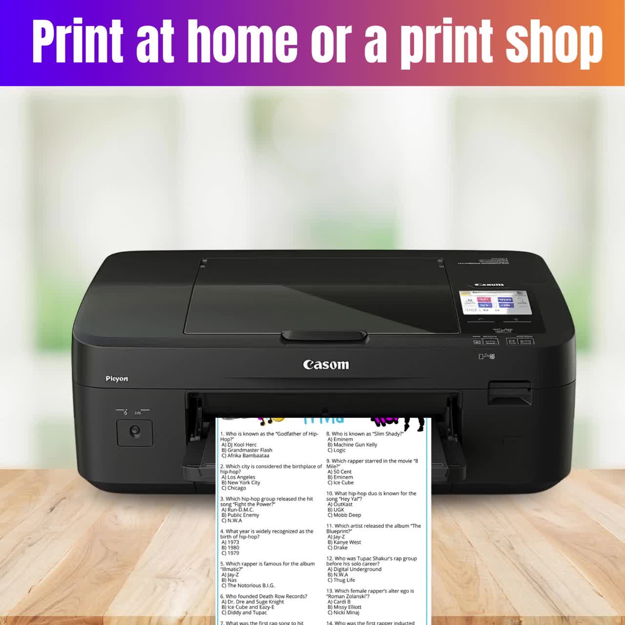 Hip-Hop Trivia Game, Rap Music Quiz,Printable Pop Culture Game for Teens & Adults,Fun Party Games, Black Culture Music,Name That Rap Hip Hop video poster