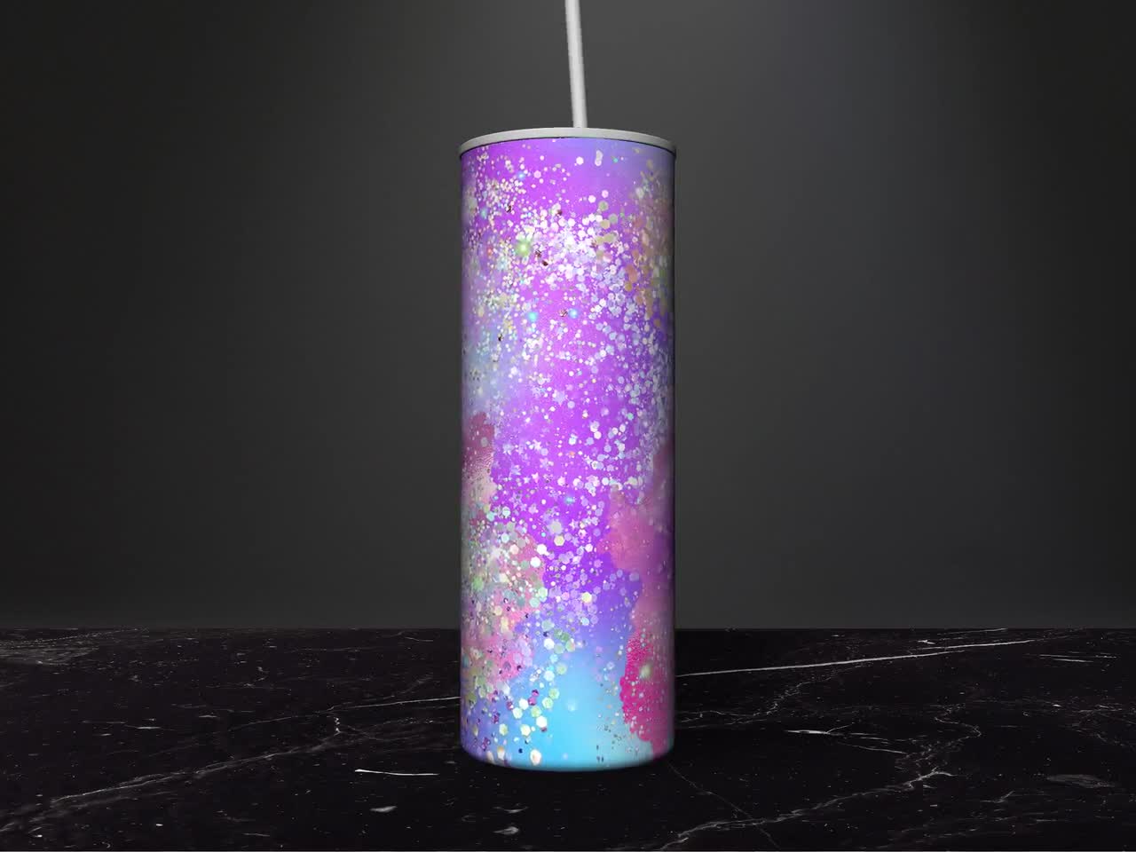 20 OZ Holographic Glitter Sublimation Skinny Tumbler Design - Sublimat –  Emily WebDesigner