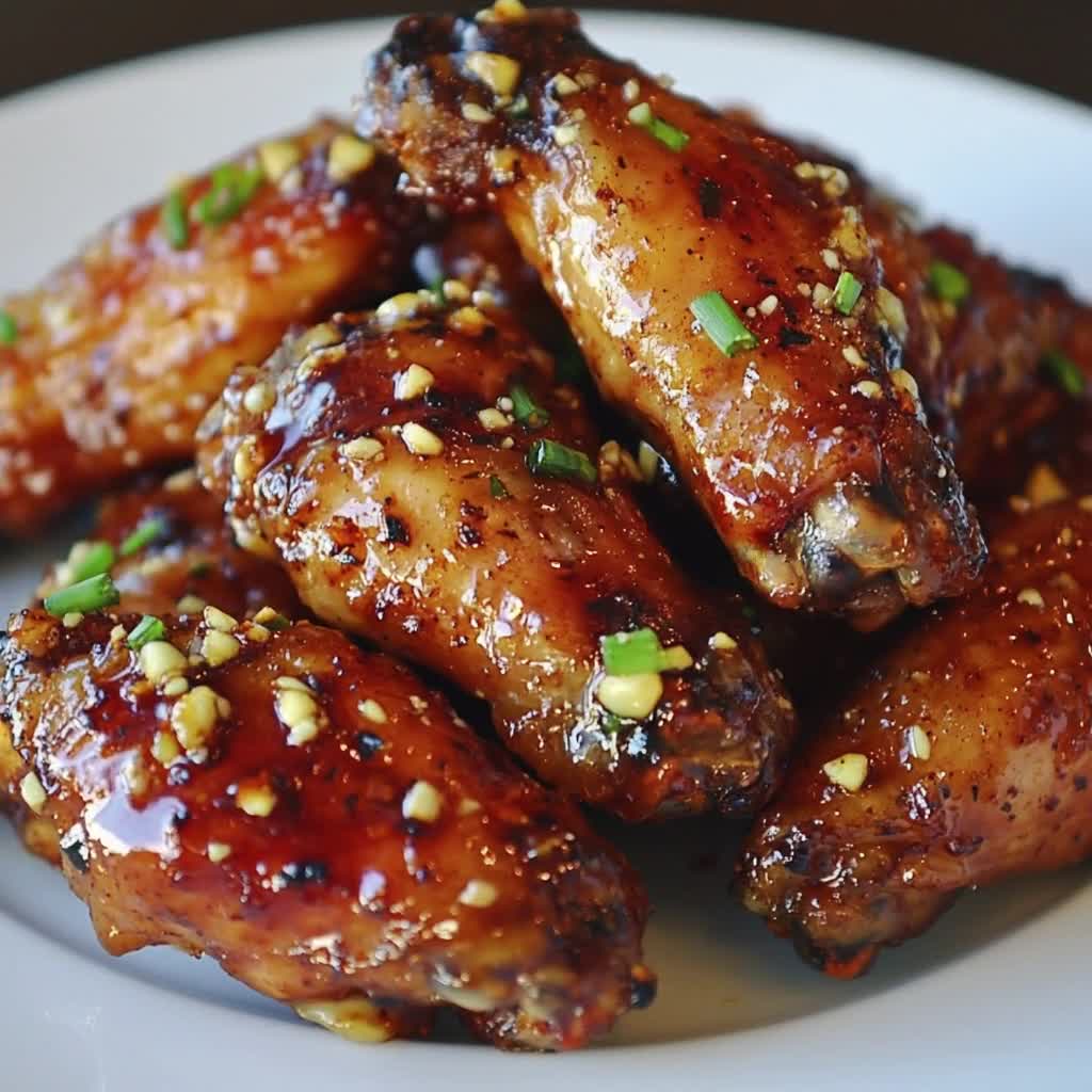 Honey Garlic Jerk Chicken Wings Recipe: Spicy Sweet Printable (PDF