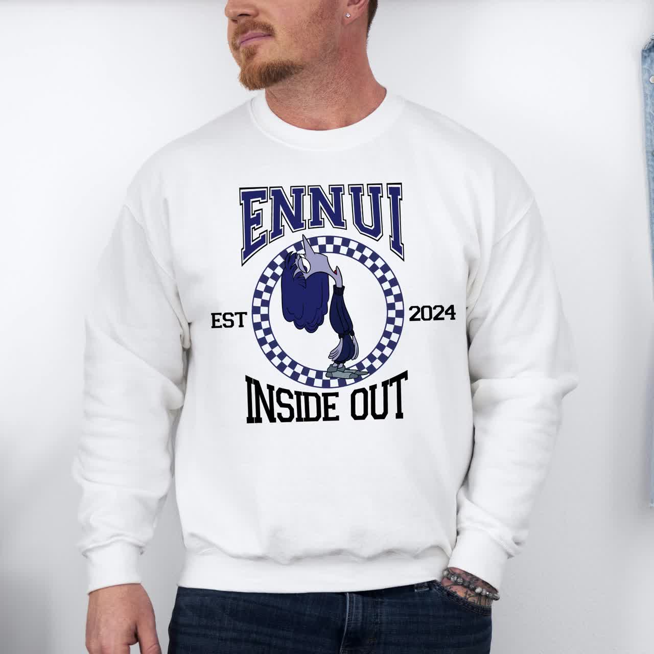 Inside Out Ennui Hoodie, Disney Ennui Character, Disneyland Trip Sweatshirt, Ennui Hoodie, Disneyland Hoodie, Disney Birthday Gift, Inside video poster