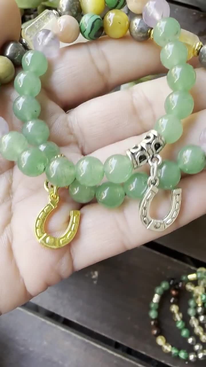 Lucky Horseshoe Charm Casino Bracelet, Money Maker Bracelet, Good