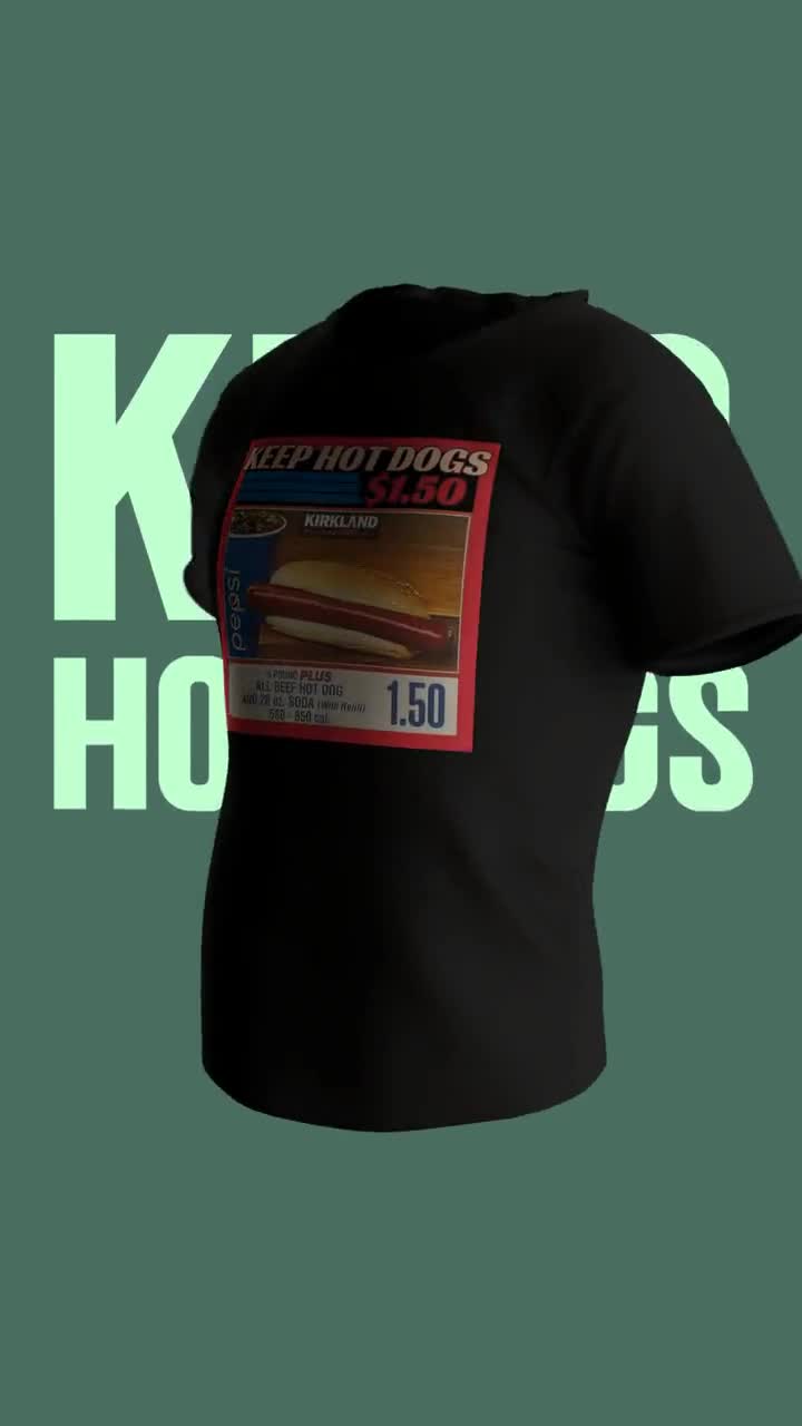 Costco Hot Dog Shirt, Keep Hot Dogs 1 50 Funny Tee Shirt - Reallgraphics