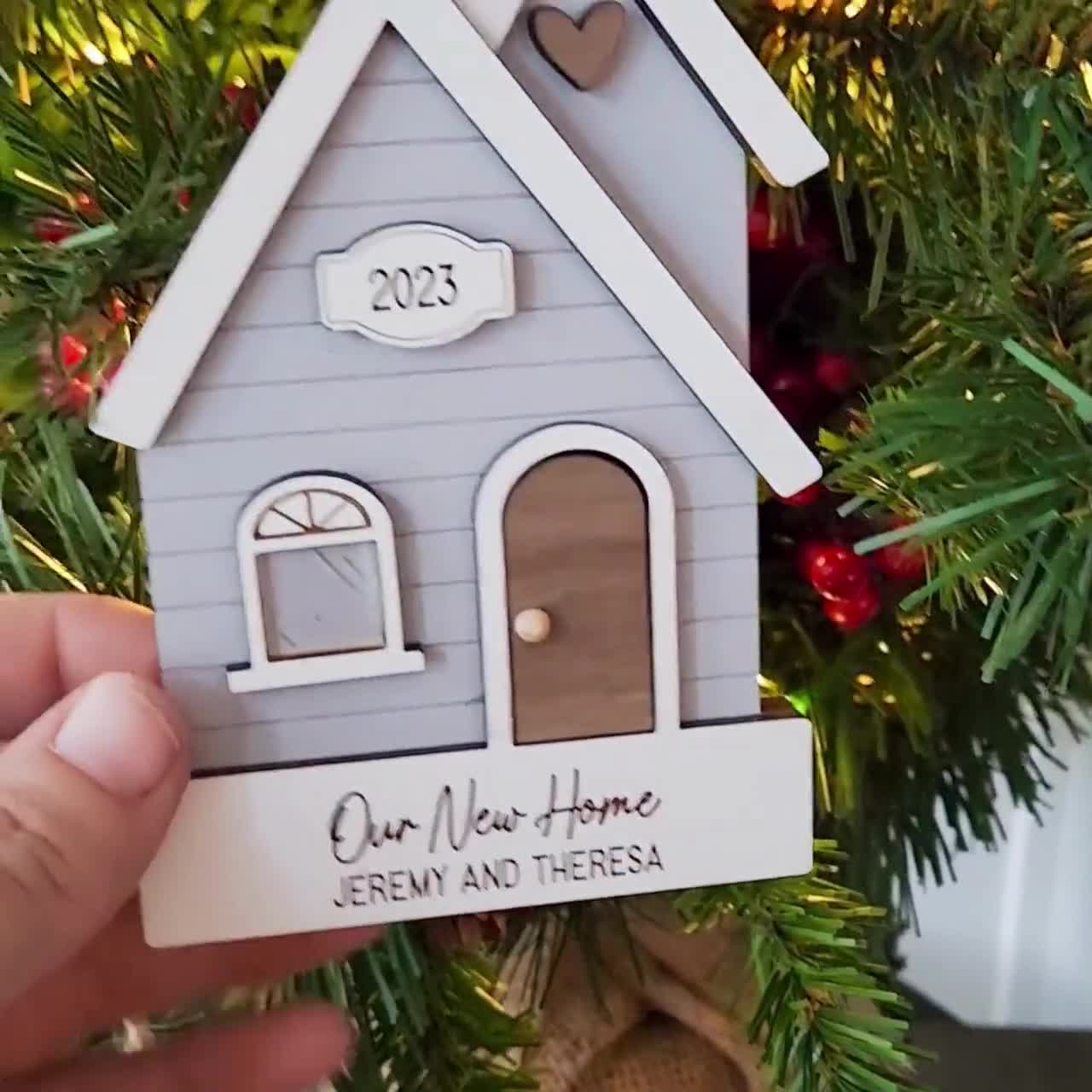 Our First Home Christmas Ornament Agent Closing Gift for Seller New Home  Gift Cute House Ornament 