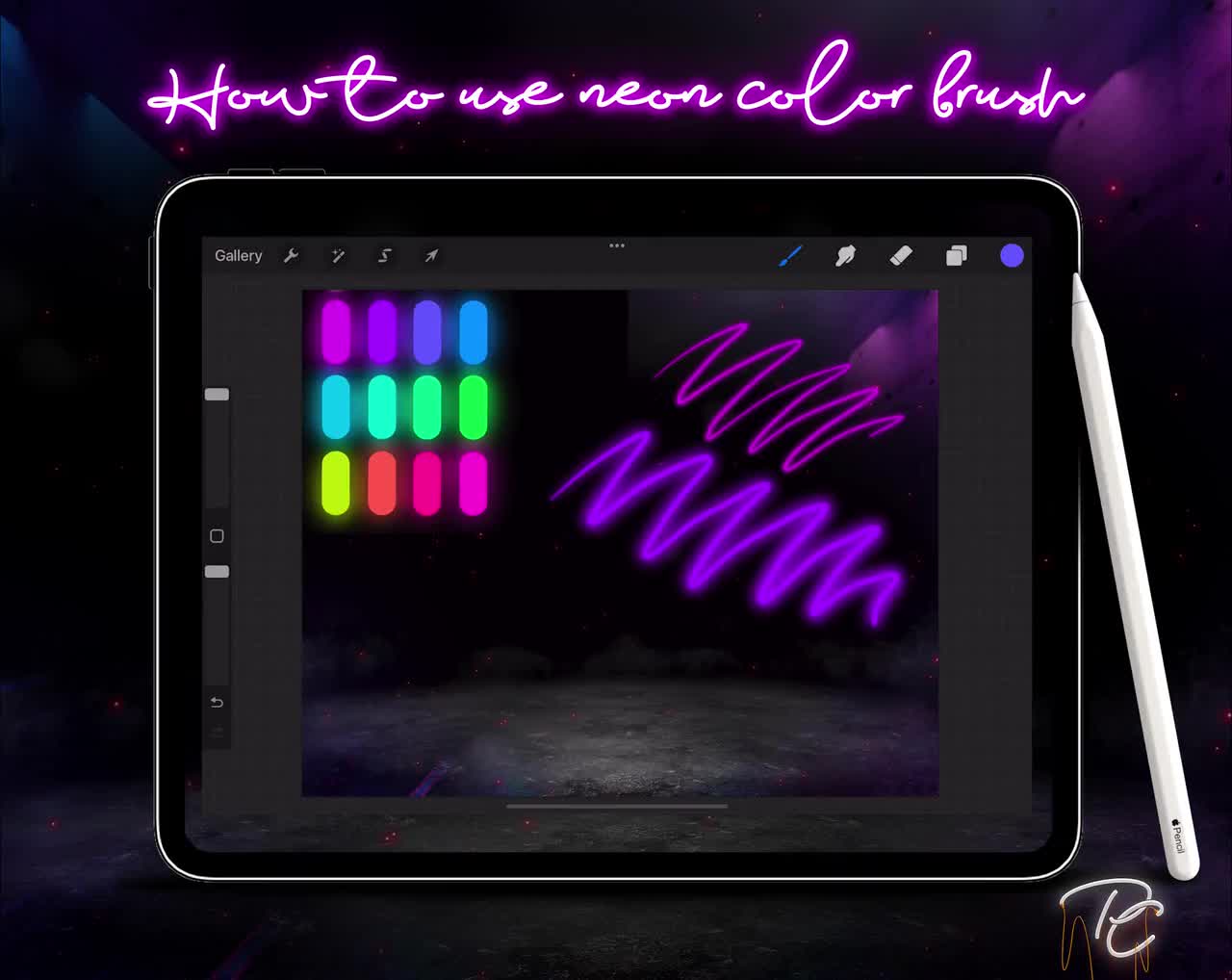 Cyber Procreate Color Palette | *DIGITAL DOWNLOAD* | ProcreatorsCo | Bright Color Palette | Neon Color Palette | Cyber Color Palette | video poster