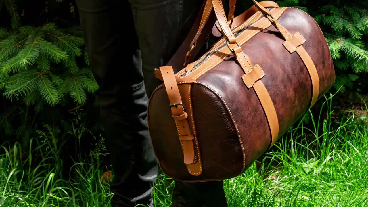 PDF Pattern for Hunter Travel Bag Pattern Leather Gym Bag