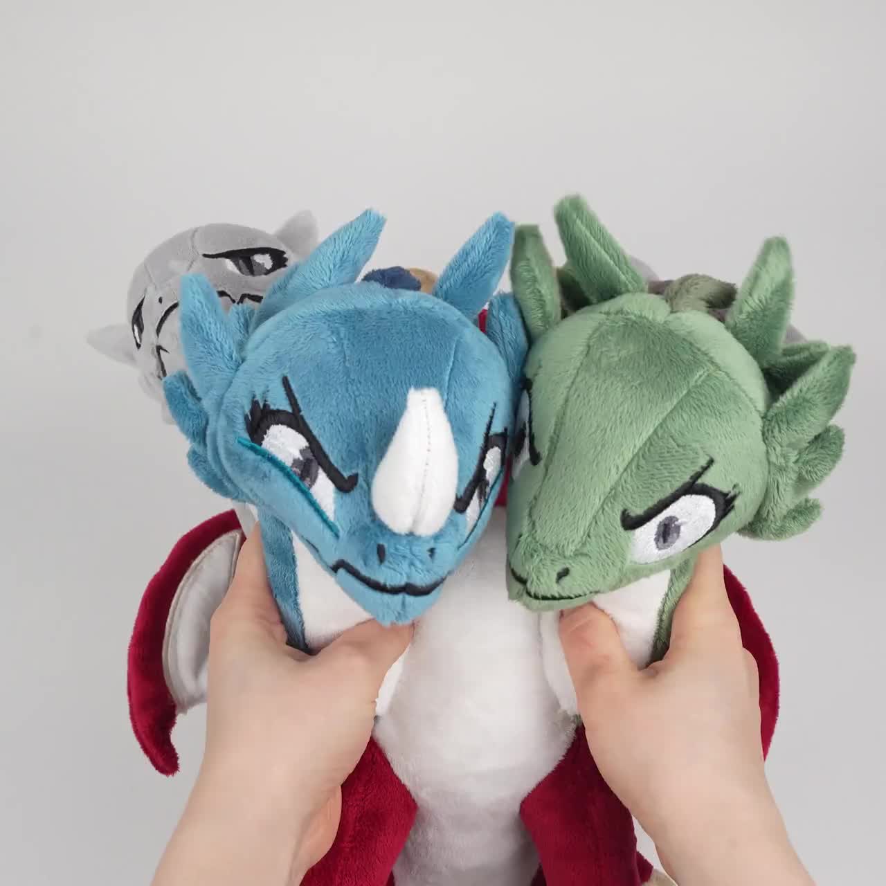 ヒドラとドラゴンのぬいぐるみの縫製パターン.pdfチュートリアル