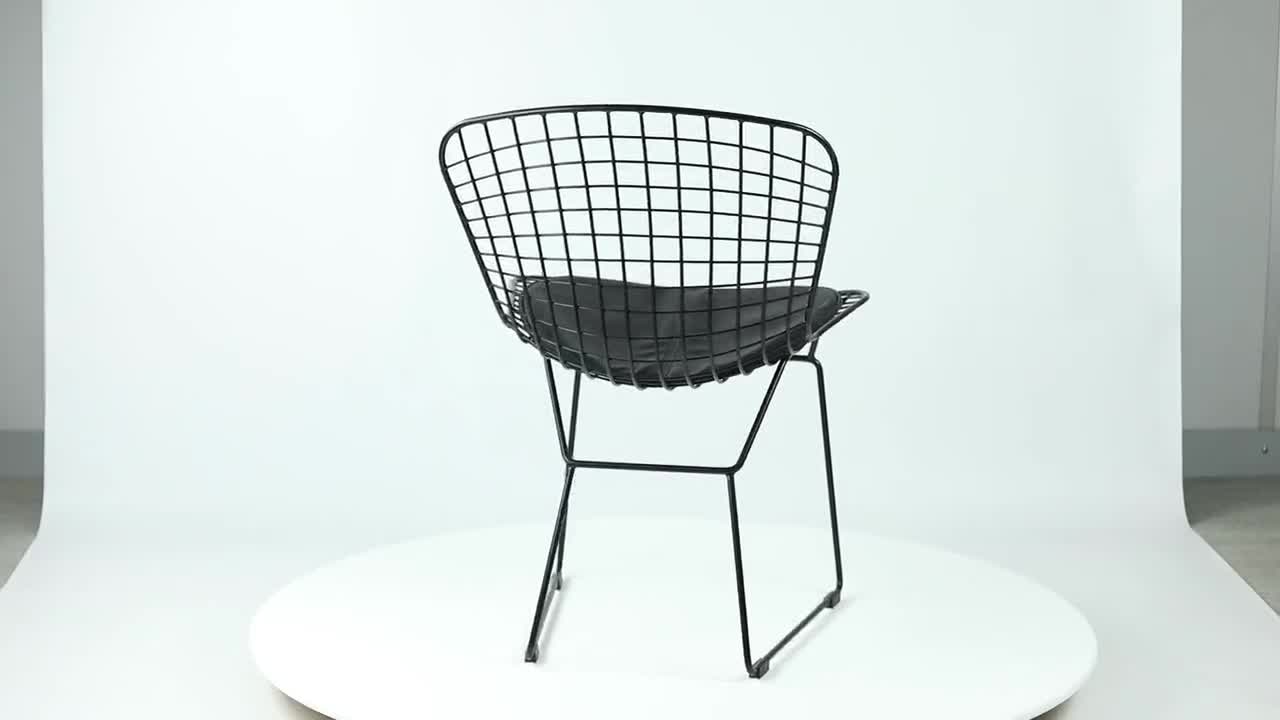 Black mesh best sale dining chairs