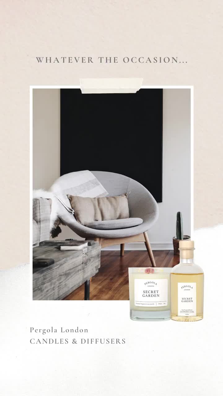 Vela de soja perfumada Jardín Secreto: Aromática - Hecha a mano - Natural - Vegana - Sin OMG video poster