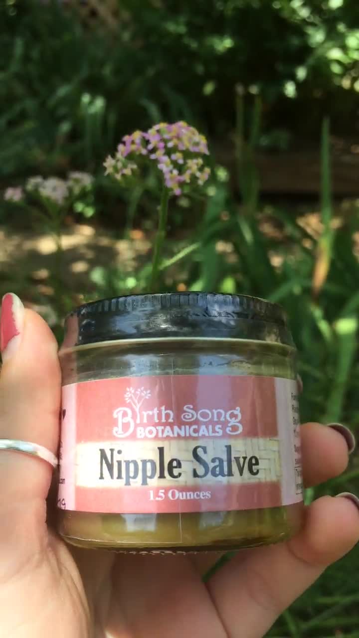 Natural Nipple Cream Made With Organic Herbs That Relieve Nipple Pain From  Breastfeeding and Thrush by Birth Song Botanicals 