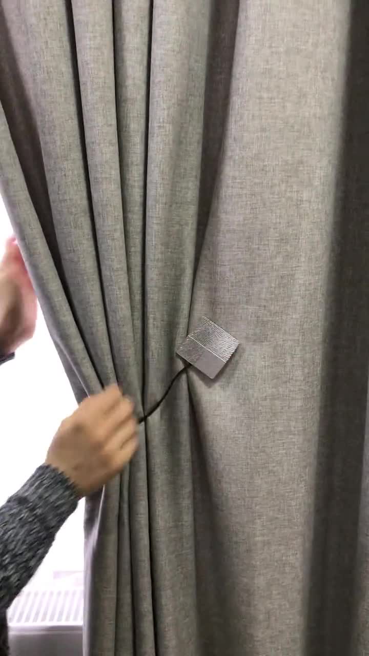 Square Magnetic Tie Backs for Curtains Window Decorations 