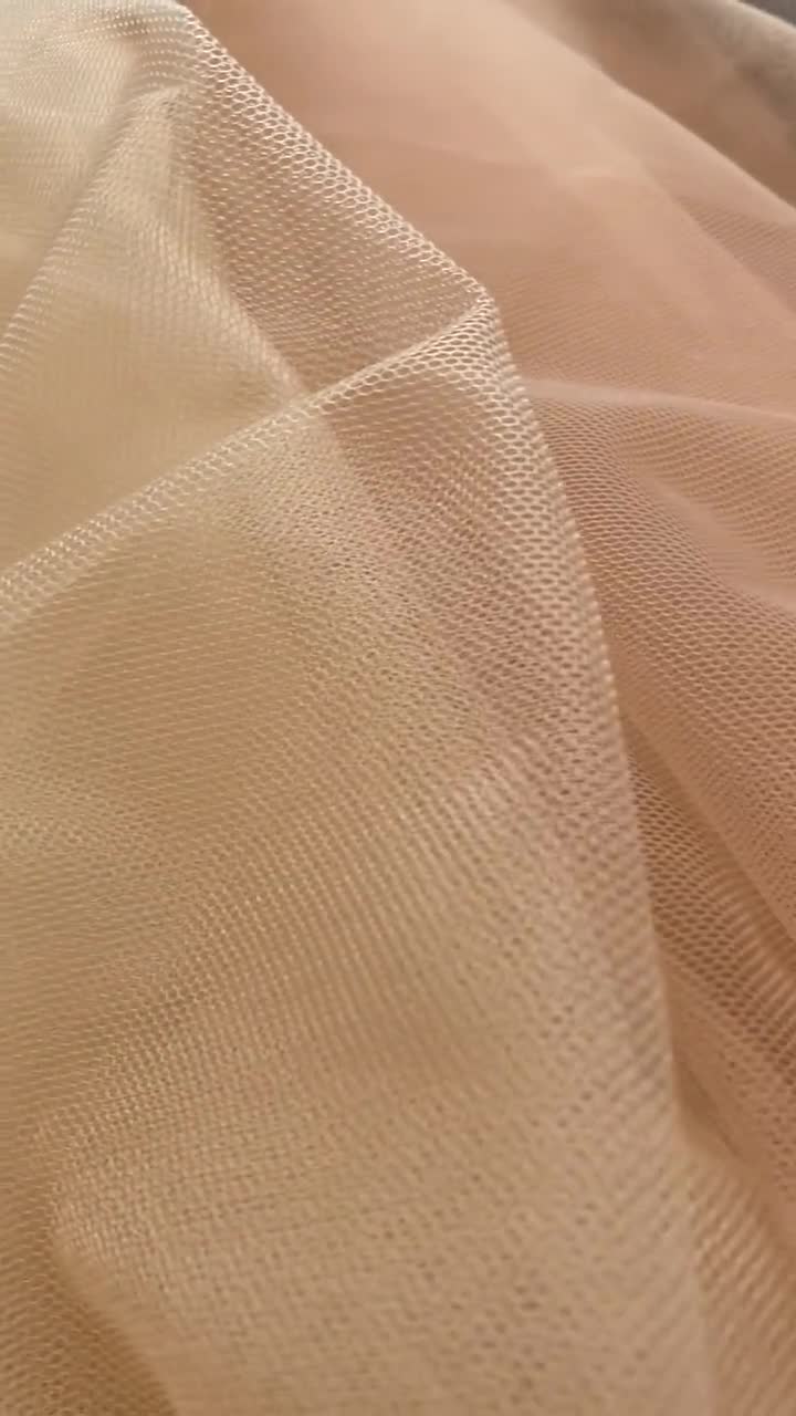 Magic Illusion Mesh for Dress Making, Skin Tone Mesh Fabric, Nude