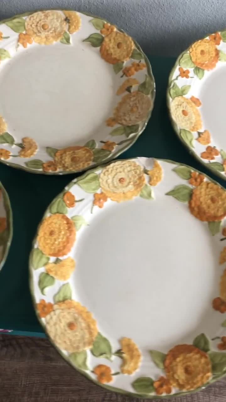 Vintage Metlox Poppy Trail Dish Set: 1960s Floral California