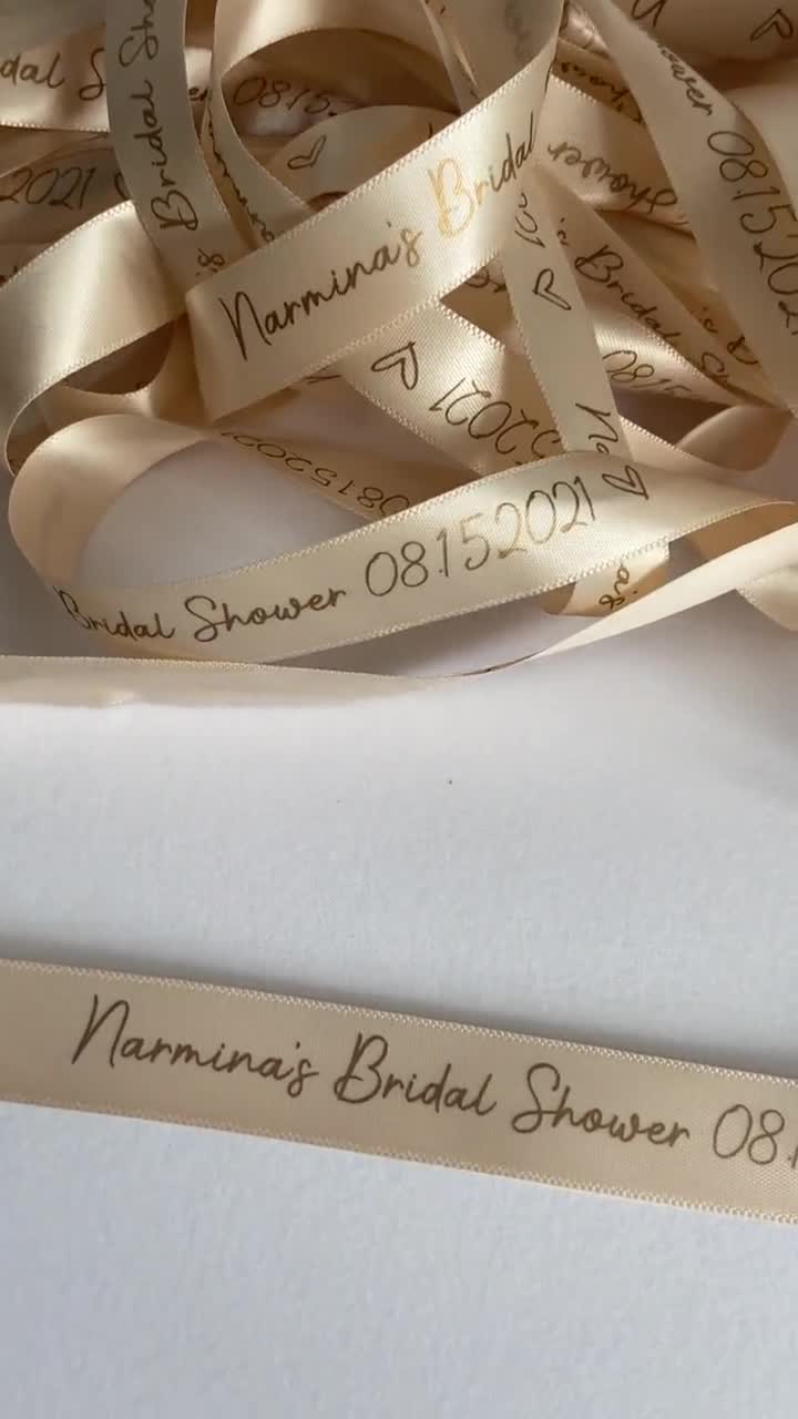 10mm Personalised Wedding Ribbon - The Ribbon Co