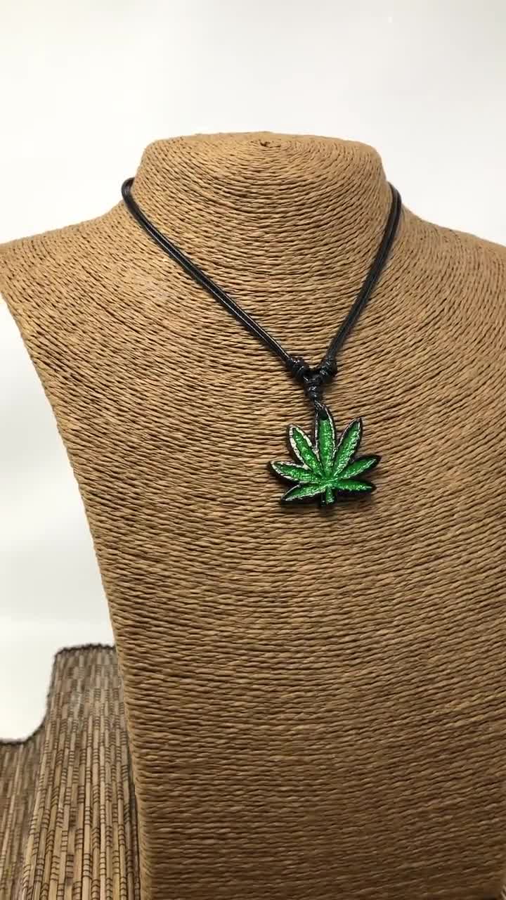 Buy Yooce Marijuana Pot Leaf Pendant Necklace Cannabis Hemp Weed Necklace  Chain Jewelry Silver at Amazon.in